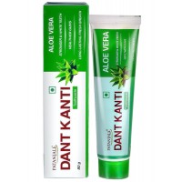 Зубная паста Дент Канти Алоэ Вера, Патанджали / Dant Kanti Aloe Vera Toothpaste, Patanjali 80 г