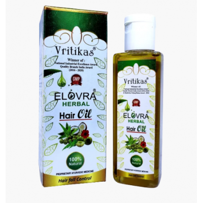 Масло для волос на травах, Вритикас 100мл / Elovra Hair Oil, Vritikas