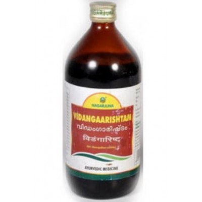 ВидангАриштам, 450 мл, Нагарджуна / Vidangarishtam, Nagarjuna - при глистных инвазиях